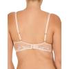 imageNatori Women Feathers Lace Plunge TShirt BraCameo Rose
