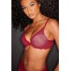 imageNatori Women Feathers Lace Plunge TShirt BraPrimrose LaceBuff