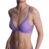 imageNatori Women Feathers Lace Plunge TShirt BraViolet Blue