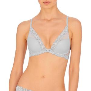 imageNatori Women Feathers Lace Plunge TShirt BraRainy