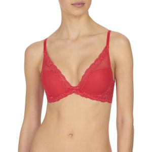 imageNatori Women Feathers Lace Plunge TShirt BraStoplight
