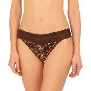 imageNatori Womens Bliss Perfection One Size ThongJava Luxe Leopard Print