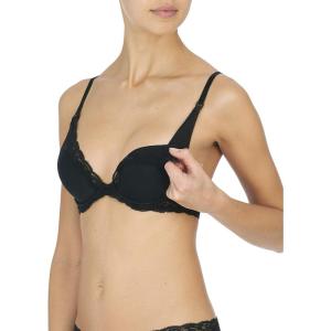 imageNatori Womens Feathers Contour Plunge Maternity and Nursing BraBlack