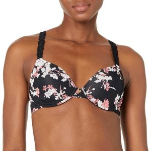 imageNatori Womens Pure Luxe Custom Coverage ContourDamask Pink Kyoto Print