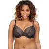 imageNatori Support Womens Plus Size Smooth Scroll Full Figure Contour Underwire BraBlackCafe