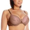imageNatori Support Womens Plus Size Smooth Scroll Full Figure Contour Underwire BraTruffleBlushing Pink