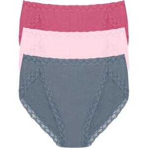 imageNatori Womens Bliss French Cut 3PackCountry BlueSoft MulberryFuchsia Rs