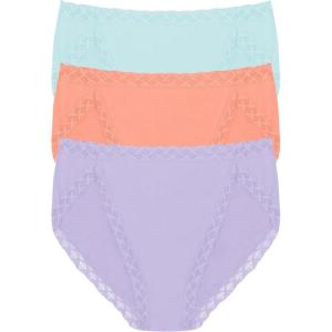 imageNatori Womens Bliss French Cut 3PackLilac DreamRosy CoralWhp Mnt