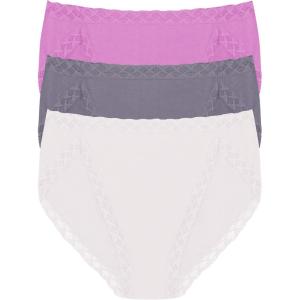 imageNatori Womens Bliss French Cut 3PackMinkNickelPale Pansy