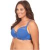 imageNatori Support Womens PlusSize Pure Allure Full Figure Contour BraNautical BlueSilver Dusk