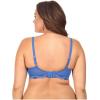 imageNatori Support Womens PlusSize Pure Allure Full Figure Contour BraNautical BlueSilver Dusk