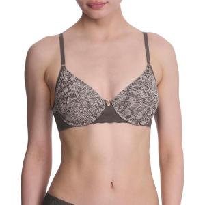 imageNatori Womens Bliss Perfection Seamless TShirt BraChrome Python Print