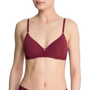 imageNatori Womens Bliss Perfection Seamless TShirt BraDk Cherry