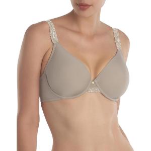 imageNatori Womens Body Double LaceTrim FullFit BraLeadIcicle