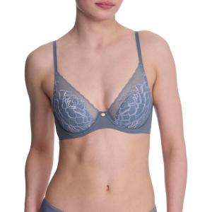 imageNatori Womens Flora Contour Underwire BraCountry BlueSoft Mulberry