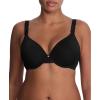 imageNatori Womens Body Doubles Lace Trim Full Coverage TShirt Bra 736037 Black 36D