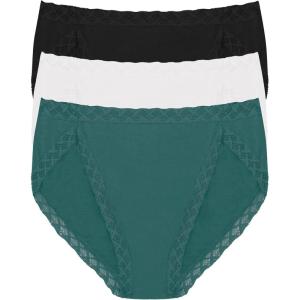 imageNatori Womens Bliss French Cut PantyAspen GreenCoconutBlack