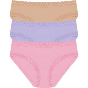 imageNatori Womens Bliss Girl Brief 3PackPink NectarLilac DreamCafe
