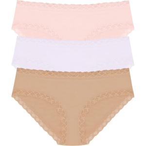 imageNatori Womens Bliss Girl Brief 3PackSeashellLilac GreyCaf