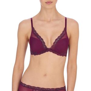 imageNatori Women Feathers Lace Plunge TShirt BraPortSumac