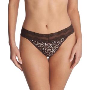imageNatori Womens Bliss Cotton Girl Brief Panty 3PackFrench Roast Leopard Print